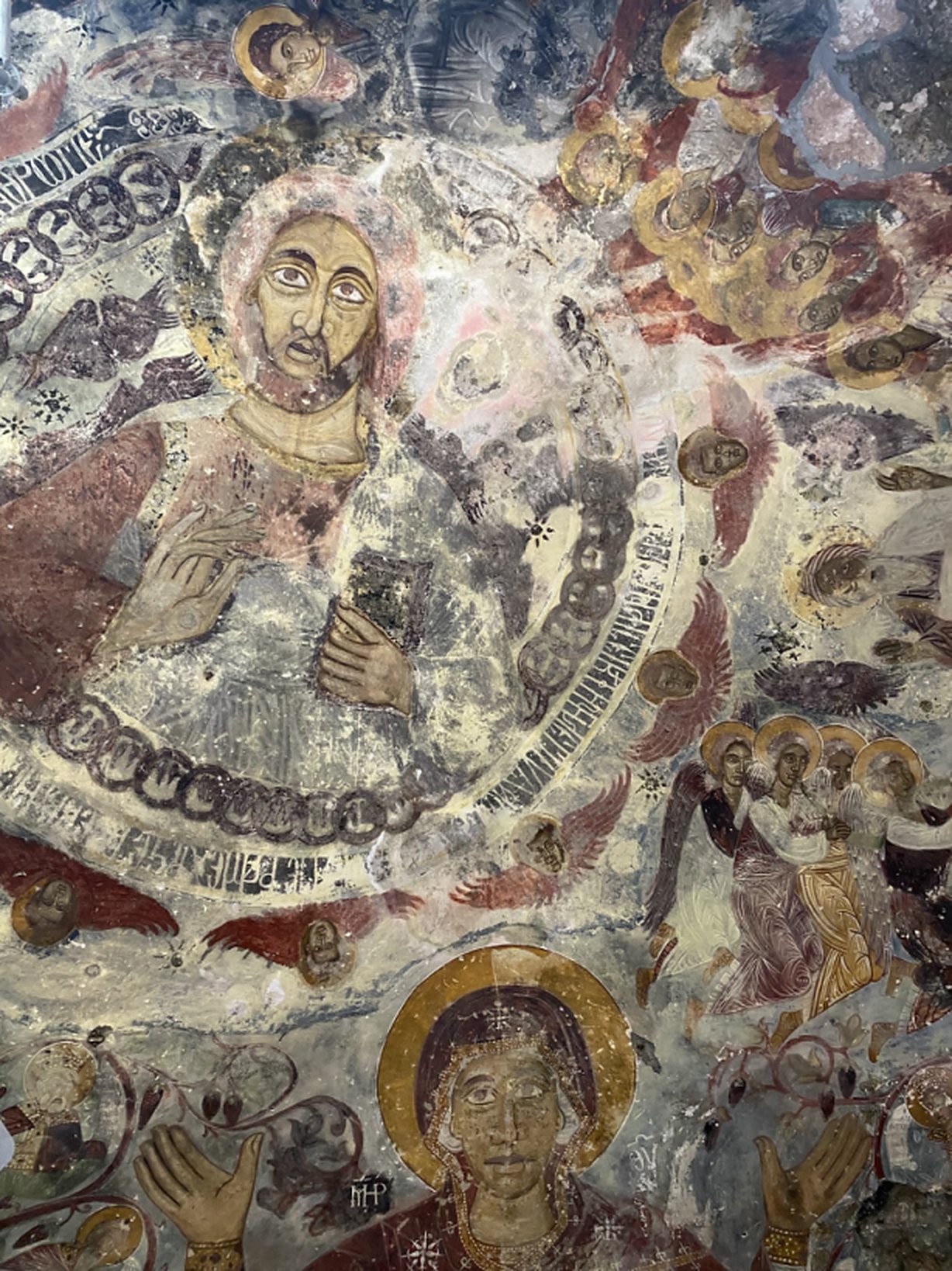 Byzantine fresco in Sumela Monastery