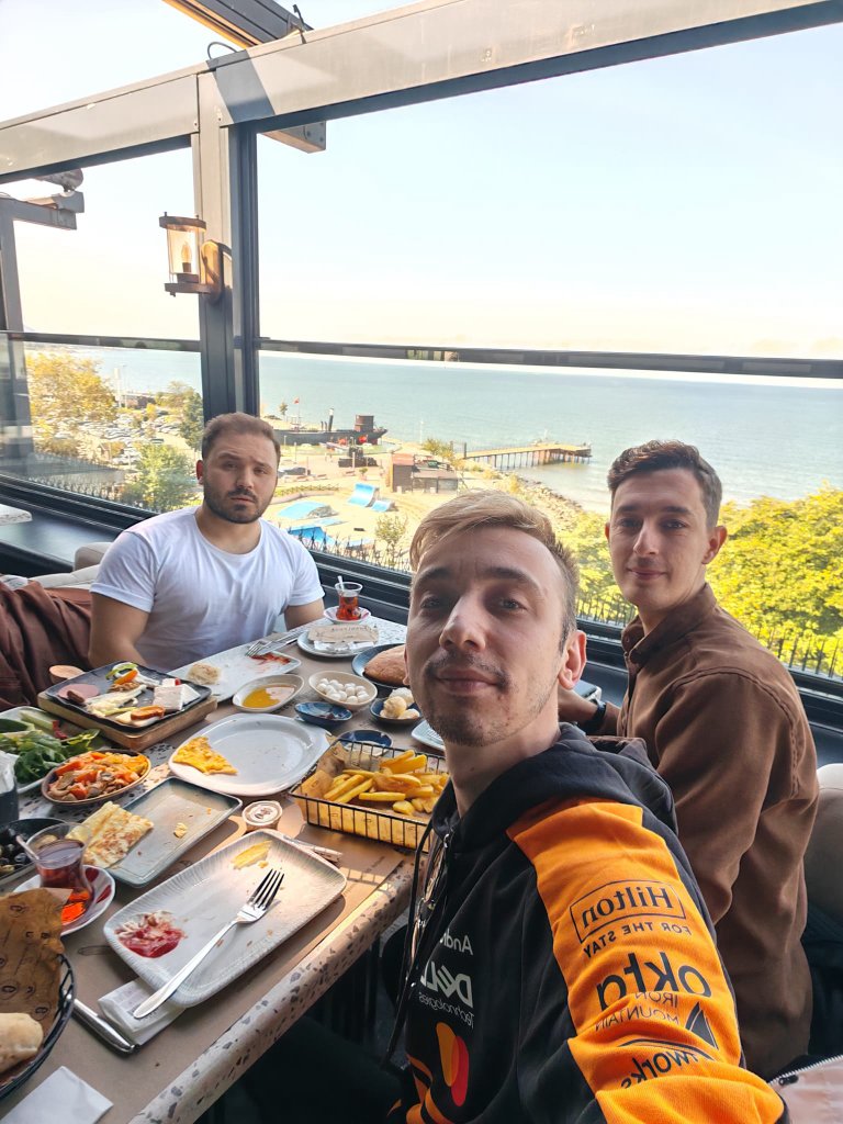 Turkish breakfast with friends overlooking Ordu